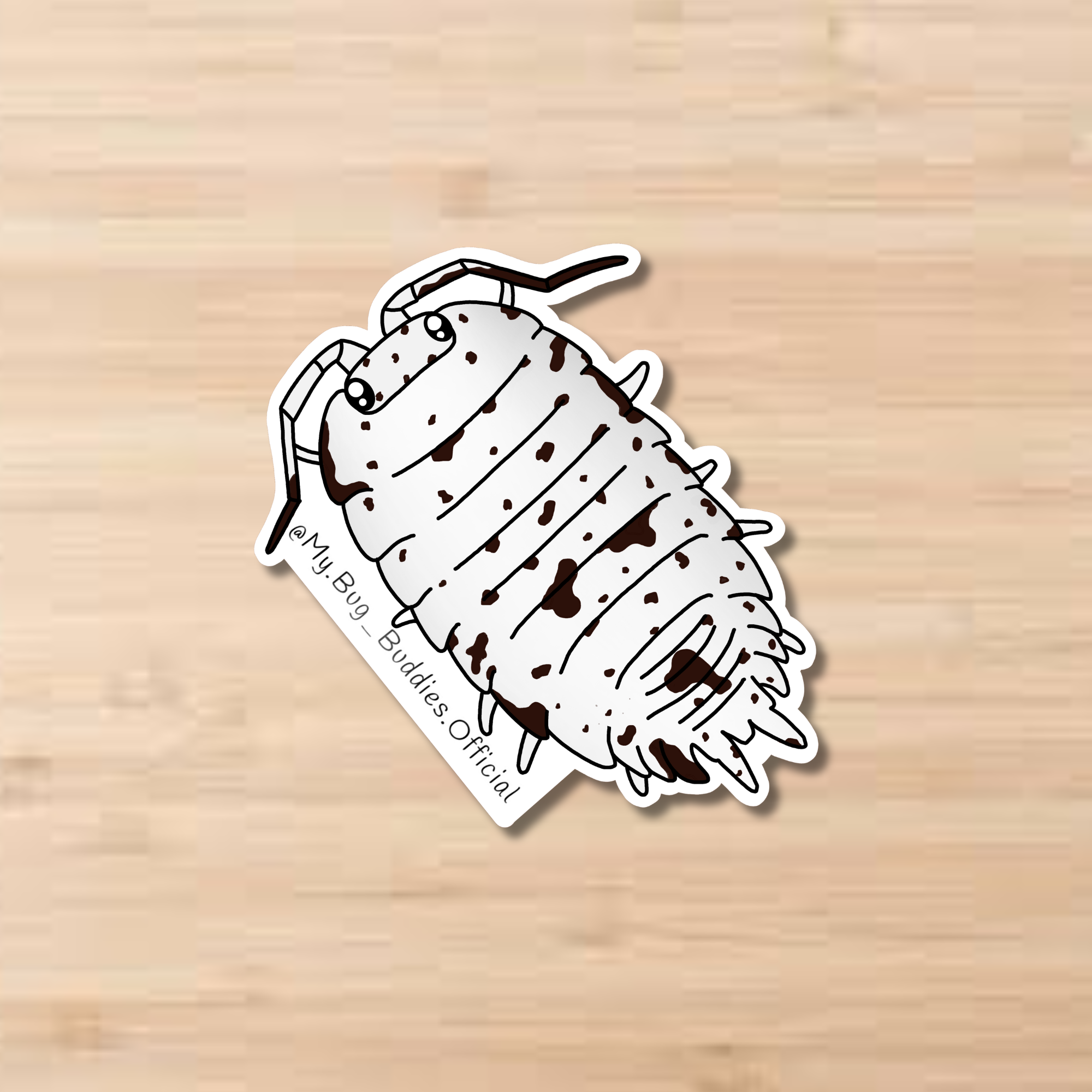 Dalmatian Isopod Sticker