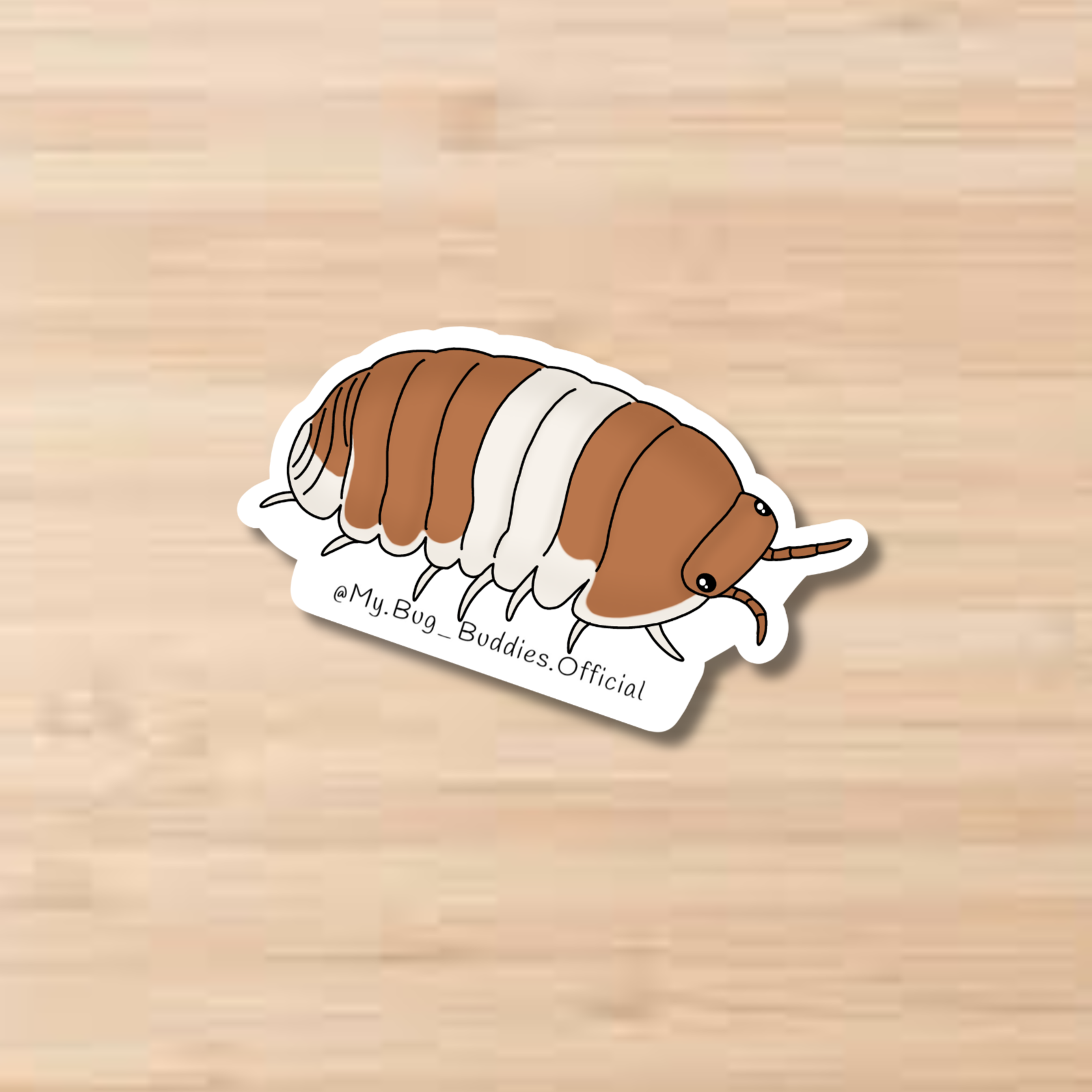 Red Panda Isopod Sticker