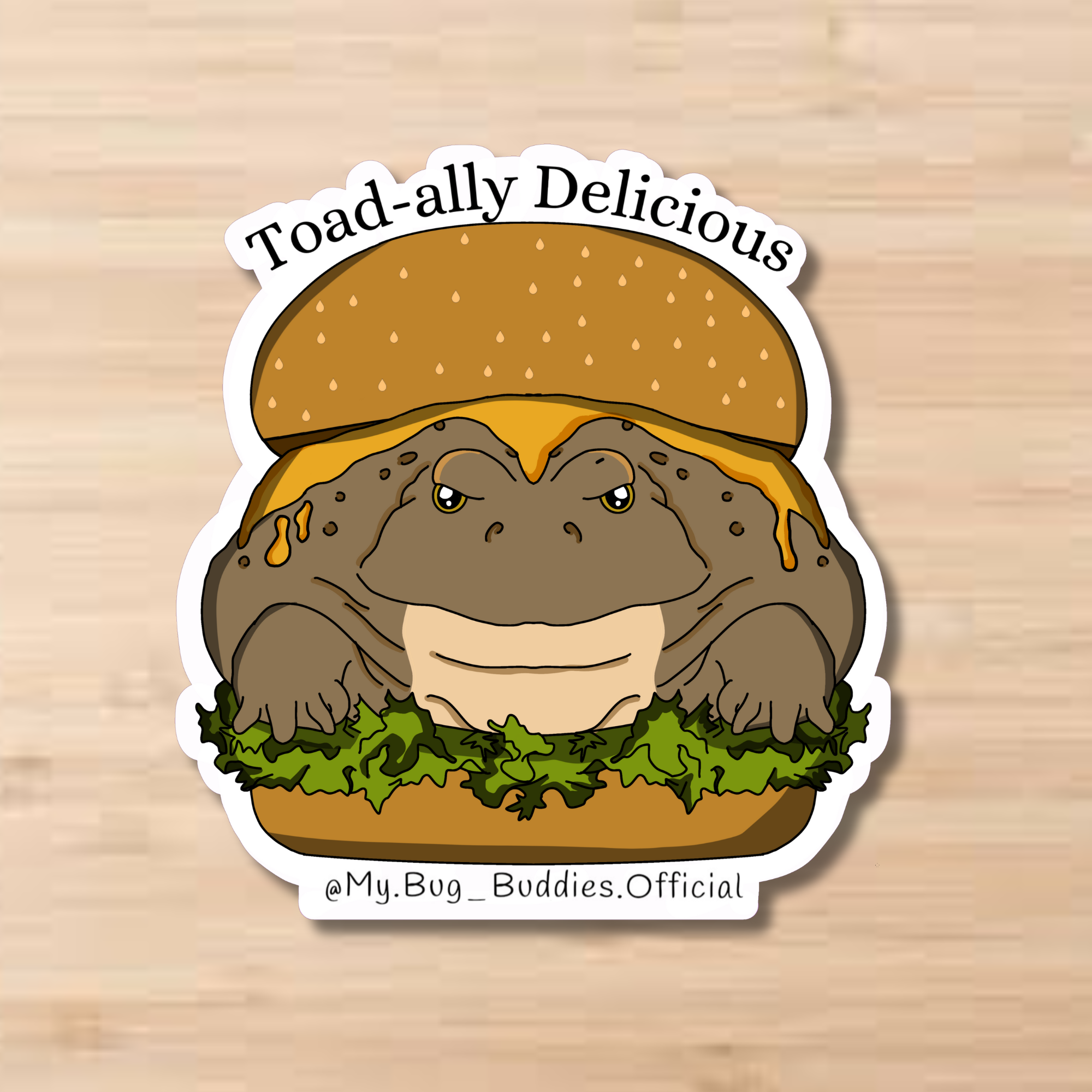 Toad-ally Delicious Sticker