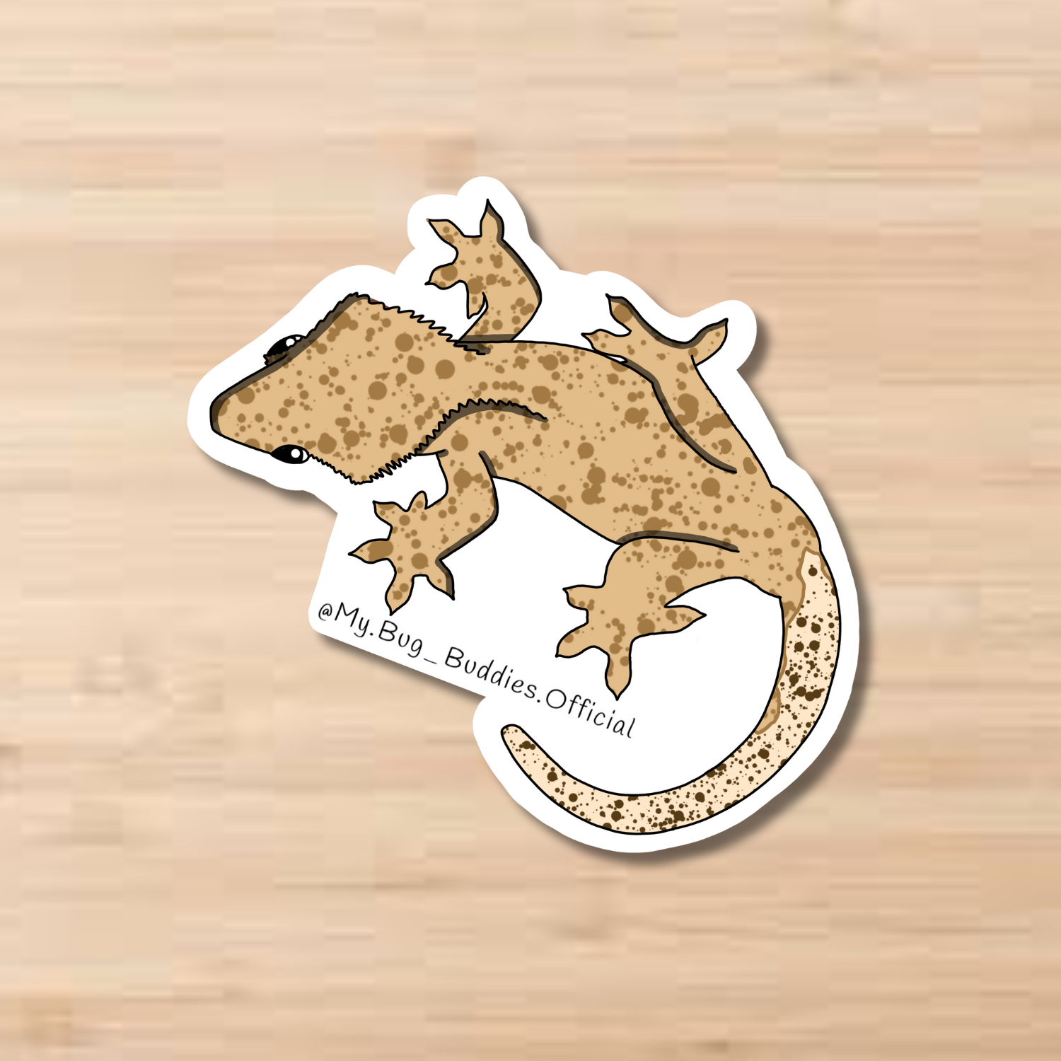 V.2 Crested Gecko Sticker