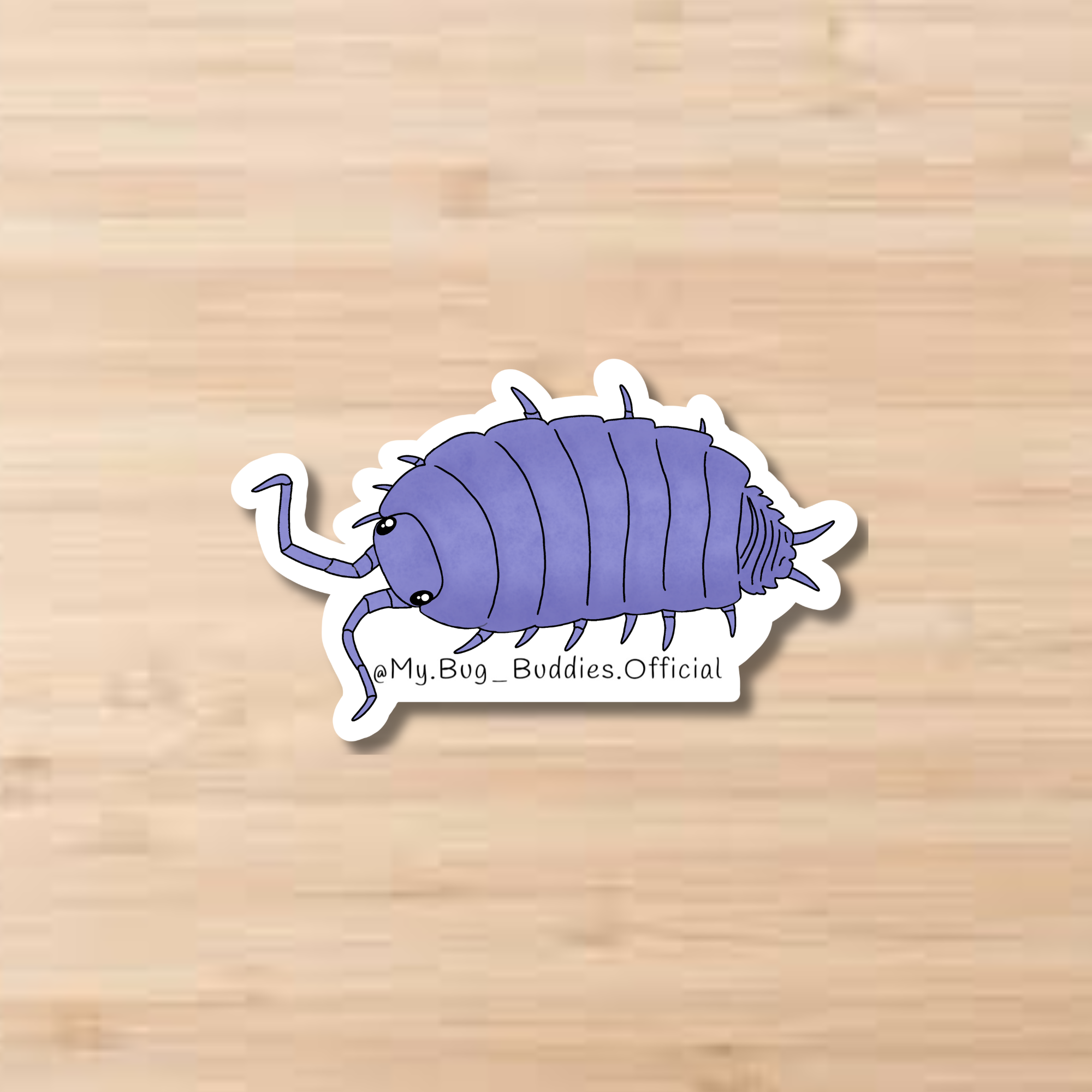 Powder Blue Isopod Sticker