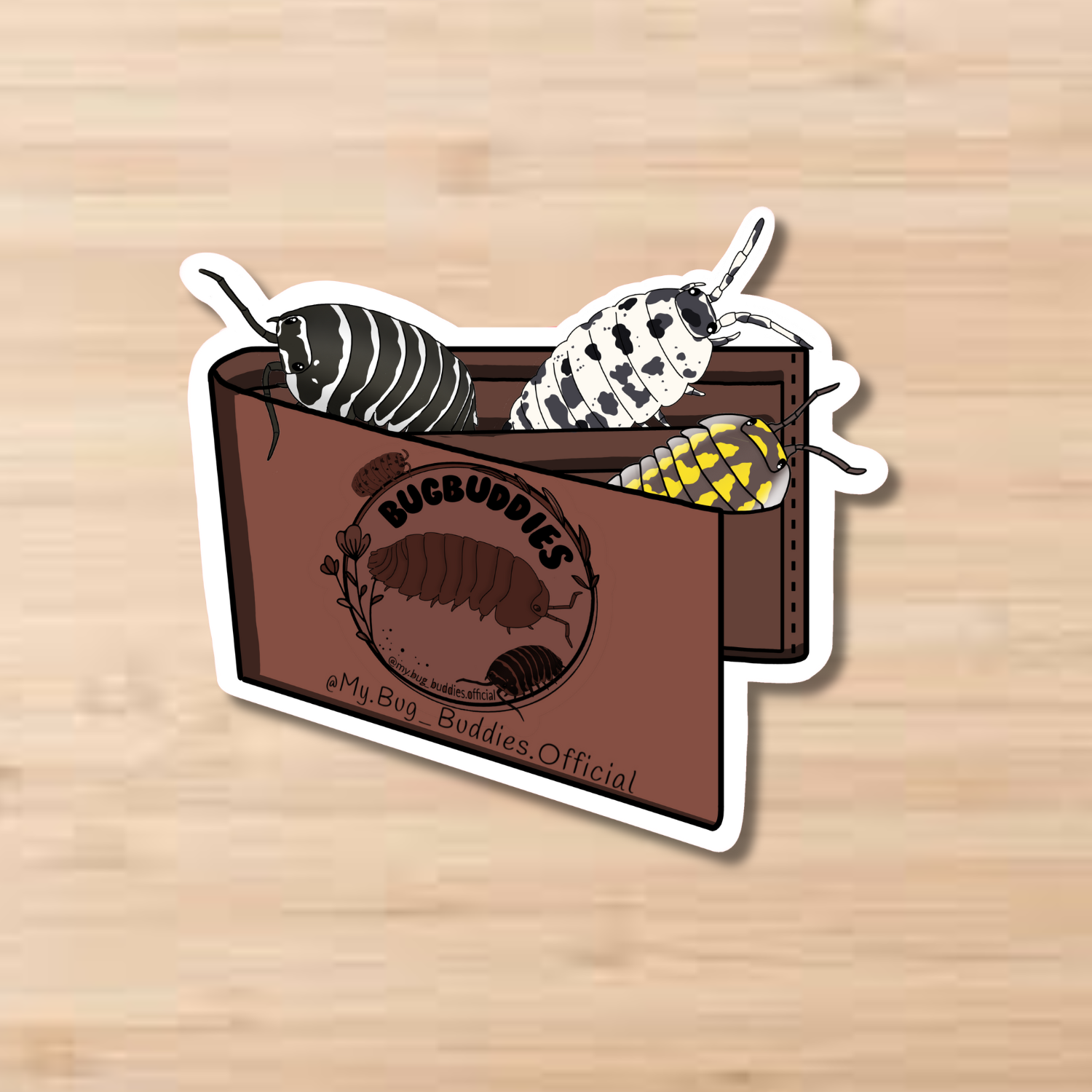Isopod Wallet Sticker