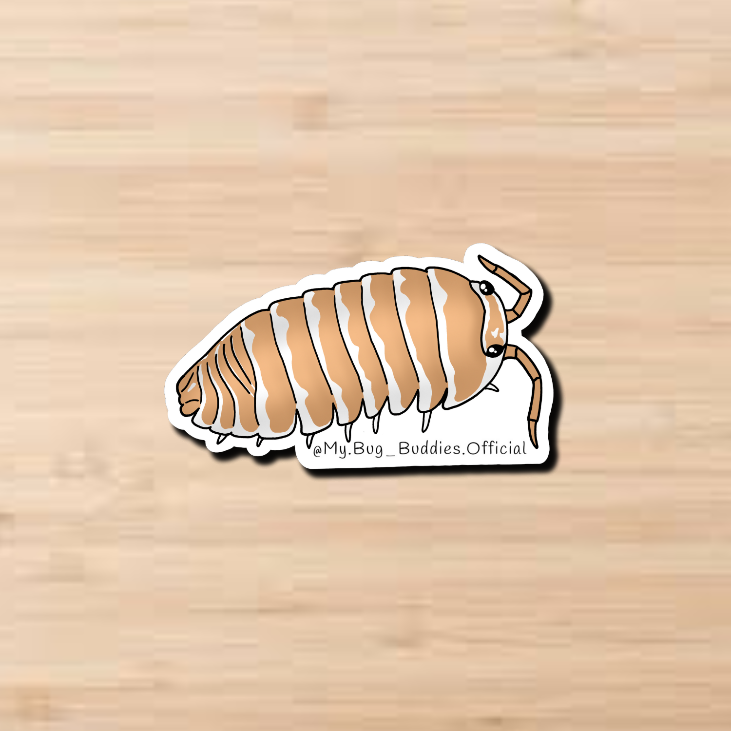 Champagne Maculatum Isopod Sticker
