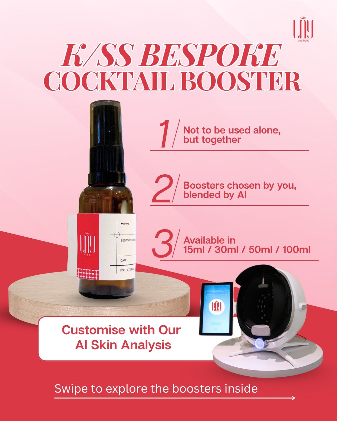 K/SS Bespoke Booster Serum  15ml · 30ml · 50ml · 100ml
