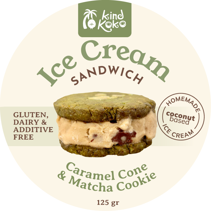 Caramel Cone & Matcha Cookie