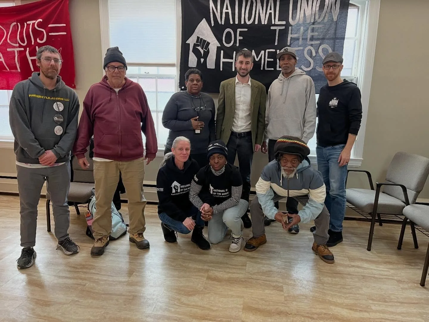 This morning I met with members of the Homeless Union at the Westminster Presbyterian Church in Albany. The union is made up of unhoused people who support one another and advocate collectively so they have a voice in the policies that impact them.

