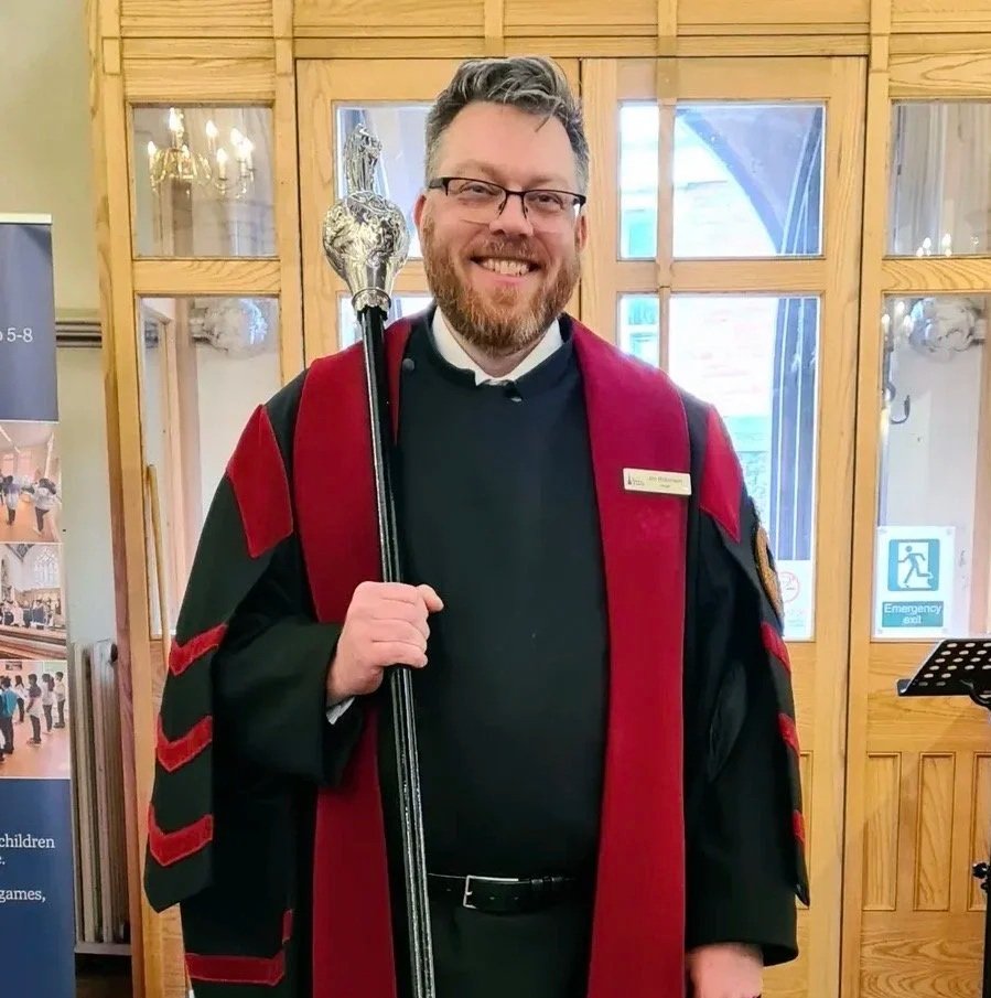 Jim Robinson smiling