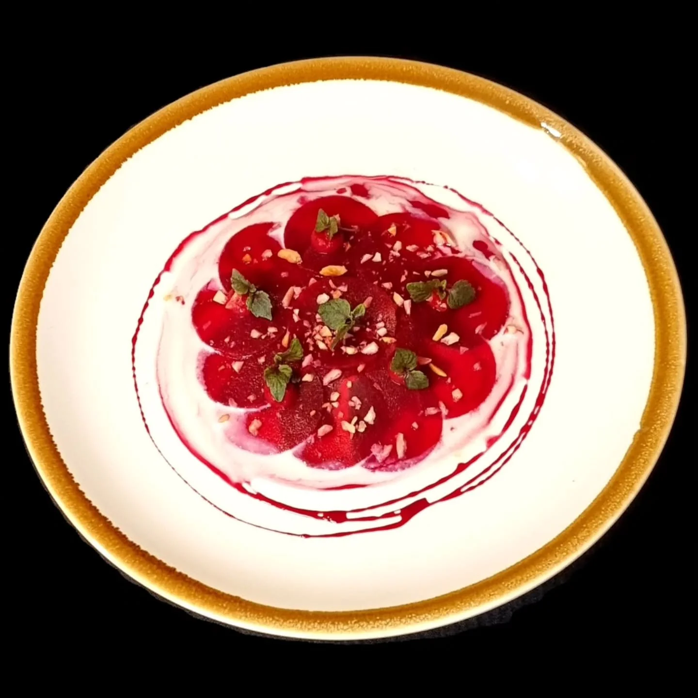 Pickled Beetroot, Macadamia Milk, Smoked Beetroot Puree, Toasted Macadamia, Beetroot Syrup 

#Entr&eacute;e #DegustationMenu #CulinaryJourney 
@koha.cuisine