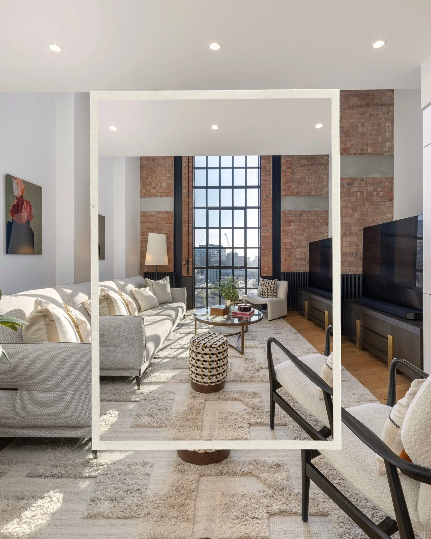 A striking blend of industrial heritage and modern luxury - this Battersea Power Station apartment is proof that great design never goes out of style. 

#batterseapowerstation #londoninteriors
#livingluxury #propertymarketing #interiorphotography #ma