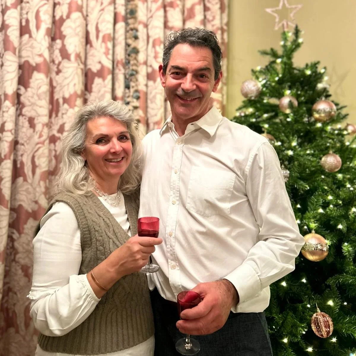 From our family to yours - 
Wishing you a very Merry Christmas; 

May you savour the precious moments, enjoy the special drink and embrace the chaos. 

With love &amp; laughter
Susan &amp; Phil ✨ 

May you savour the precious moments that make the se