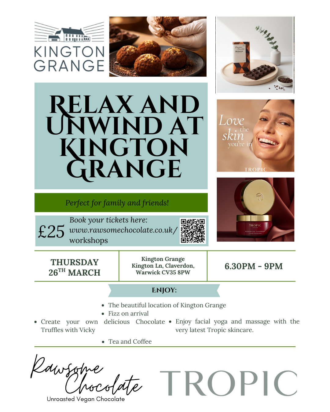Relax and Unwind: Chocolate & Skincare Evening 