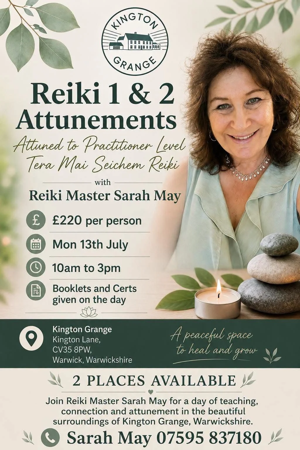 Reiki 1 & 2 Attunements