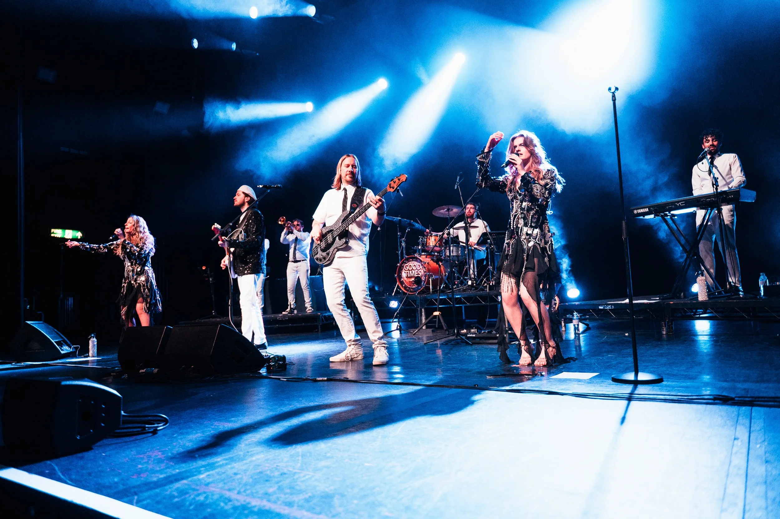 Good Times performing live with the full band during a tribute to the music of Nile Rodgers & CHIC.