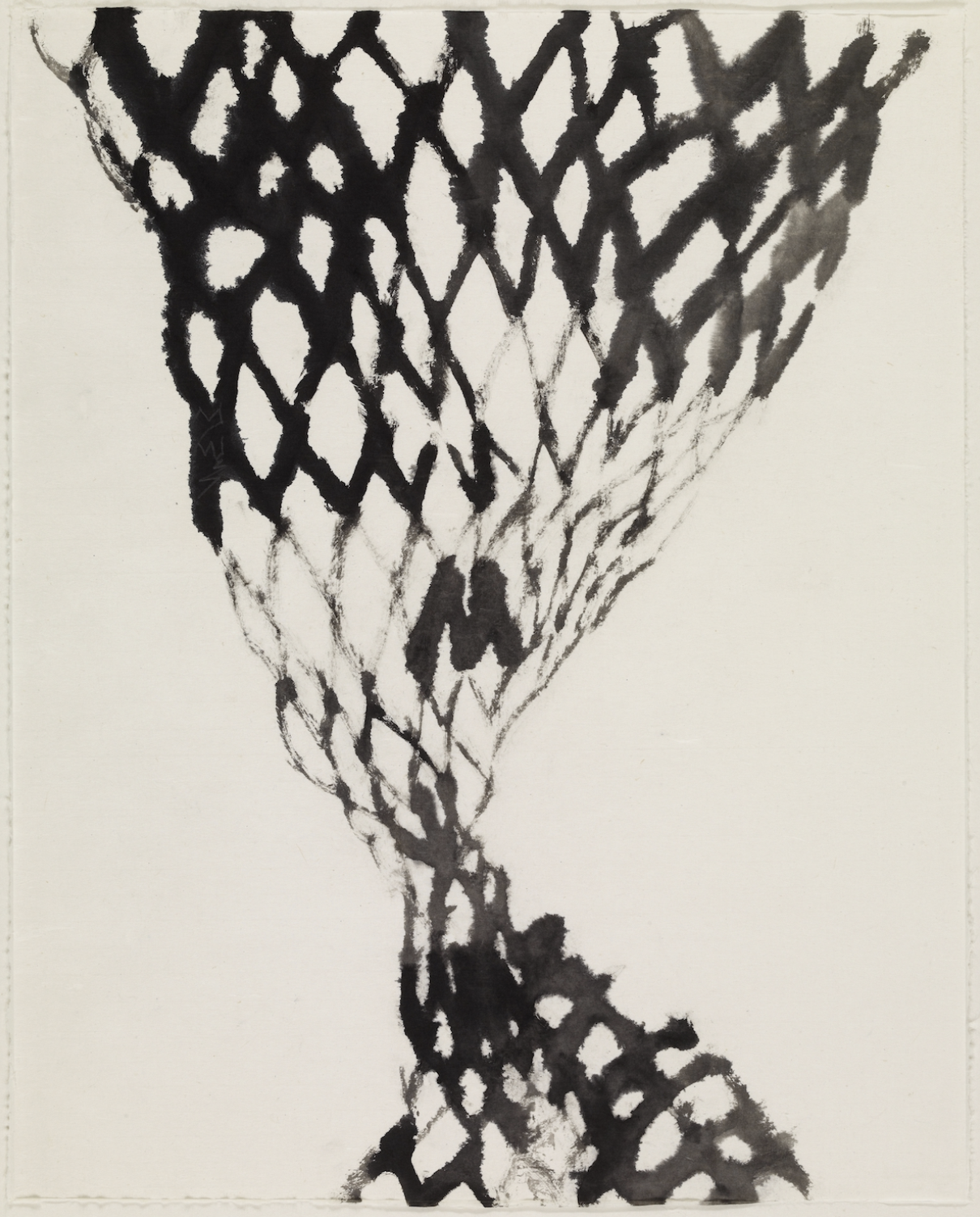 LINE AND FORM: Sun Se-Ok 'People', c.1990. (ink on mulberry paper) (SOUTH KOREA)