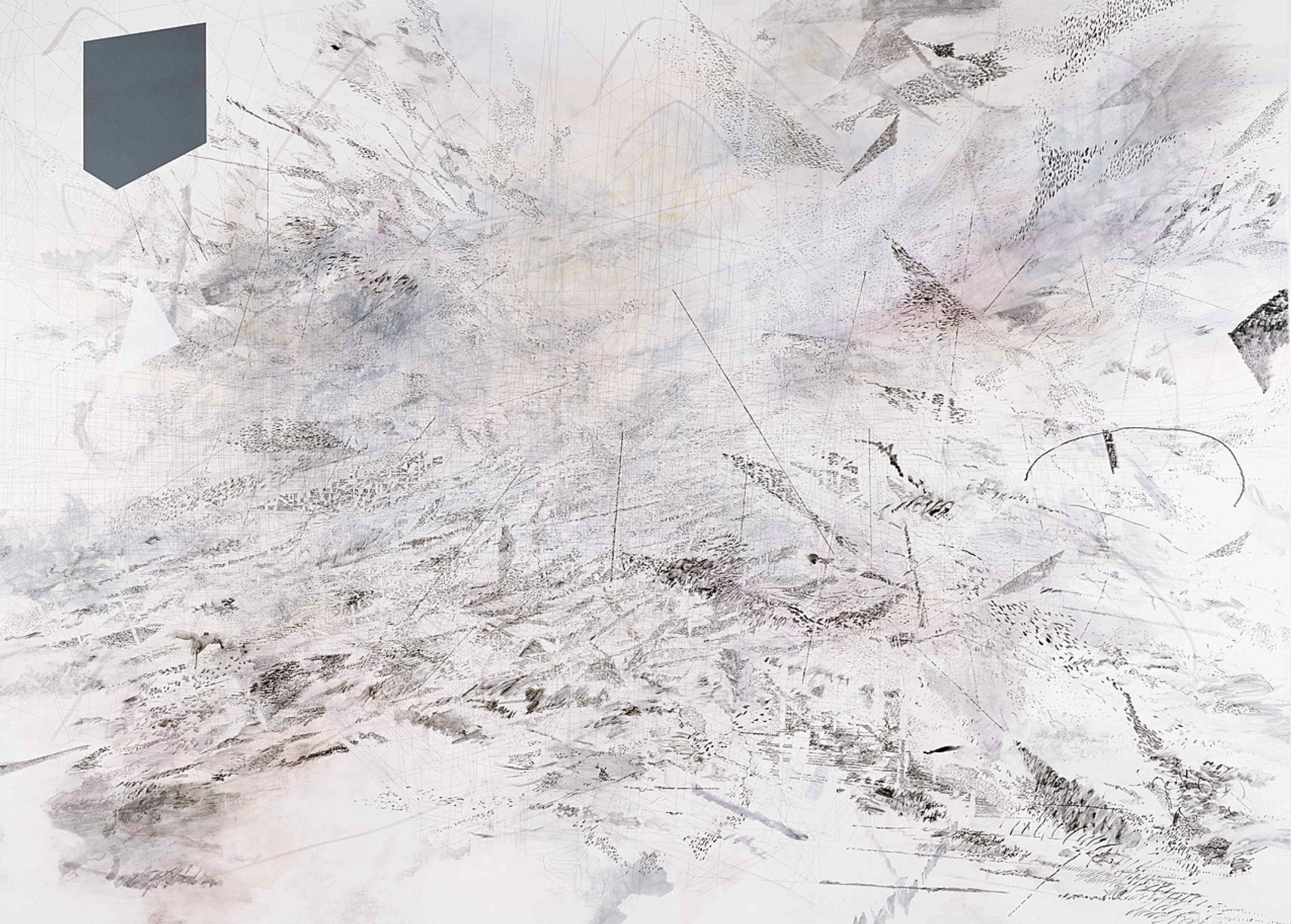 LINE AND MARK-MAKING: Julie Mehretu 'Atlantic Wall', 2008-9. (ink and acrylic on canvas) (ETHIOPIA/USA)