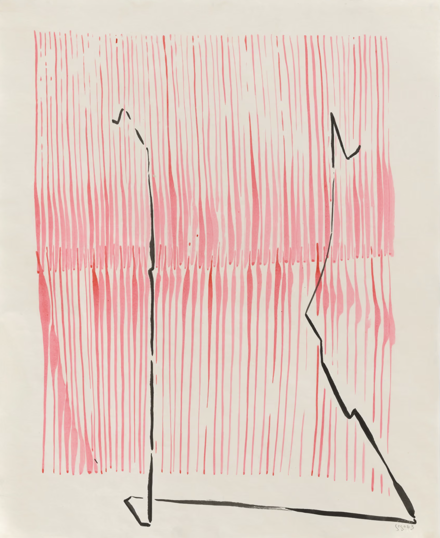 LINE: Gego iSin Titulo' 1963. (ink on paper) (GERMANY/VENEZUALA) 