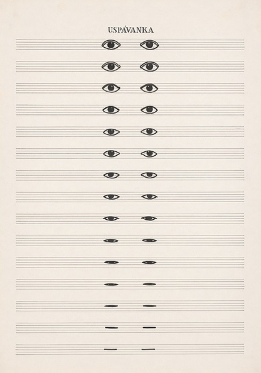 LINE AND FORM: Dezider Toth 'Lullaby (Uspavanka)', 1976-78. (pen on paper) (SLOVAKIA)