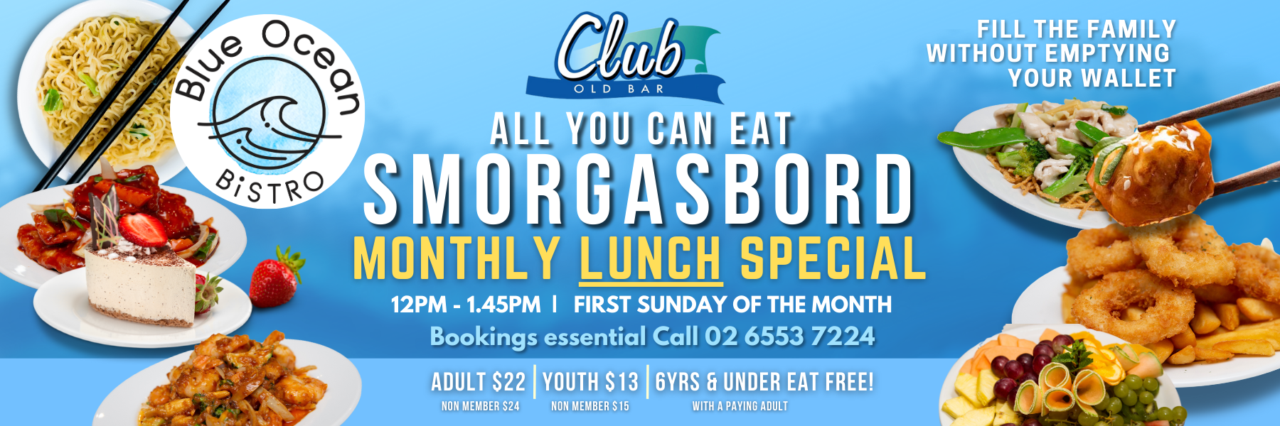 All You Can Eat Smorgasbord Lunch