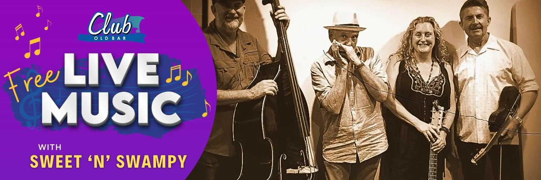 Free Live Music with Sweet ‘n’ Swampy
