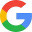 Google logo with colorful 'G' and letters 'oogle' on a white background.