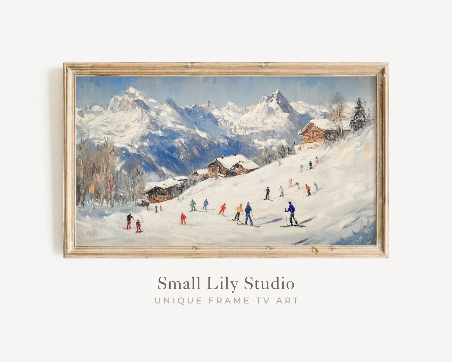 Skiing Holiday TV art