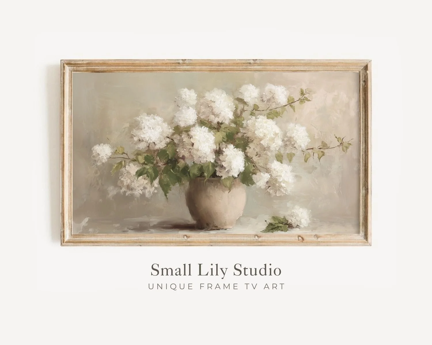 Hydrangeas TV art
