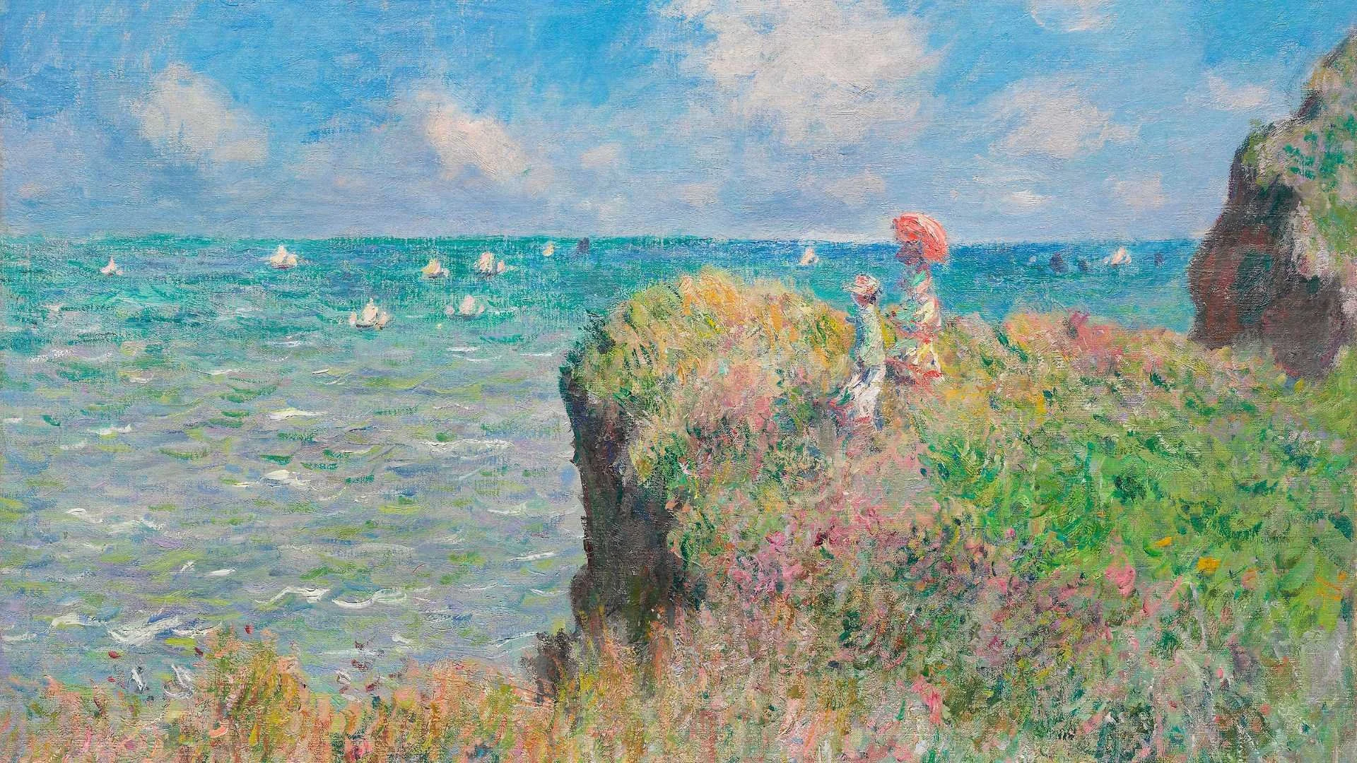 Cliff Walk at Pourville TV art