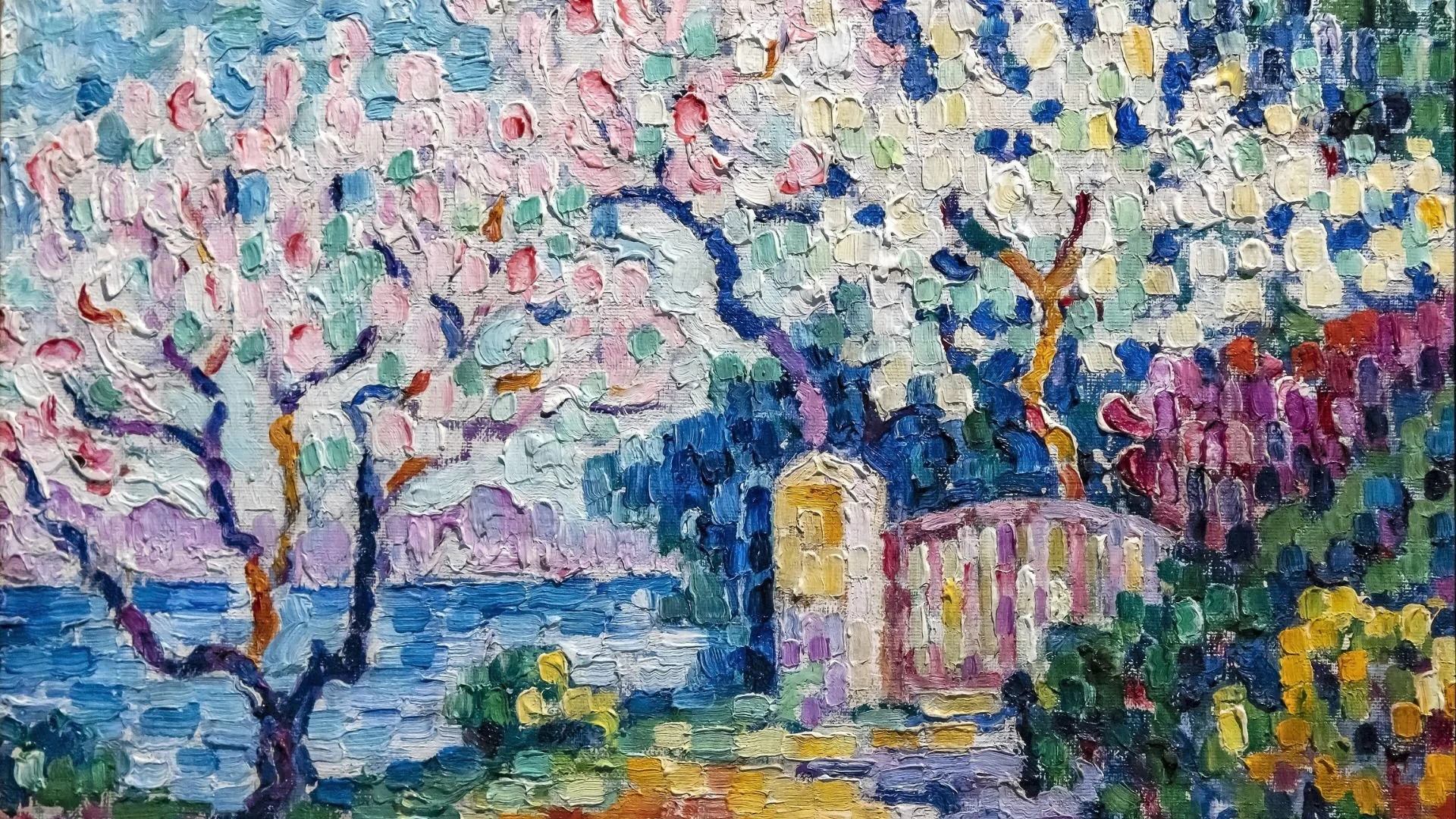 Trees in Bloom Frame TV art
