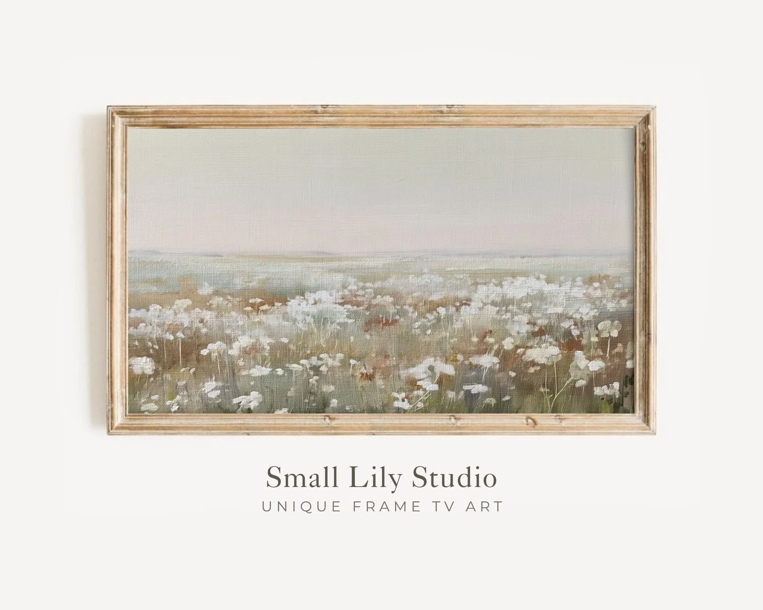 Minimalist floral landscape Frame TV art