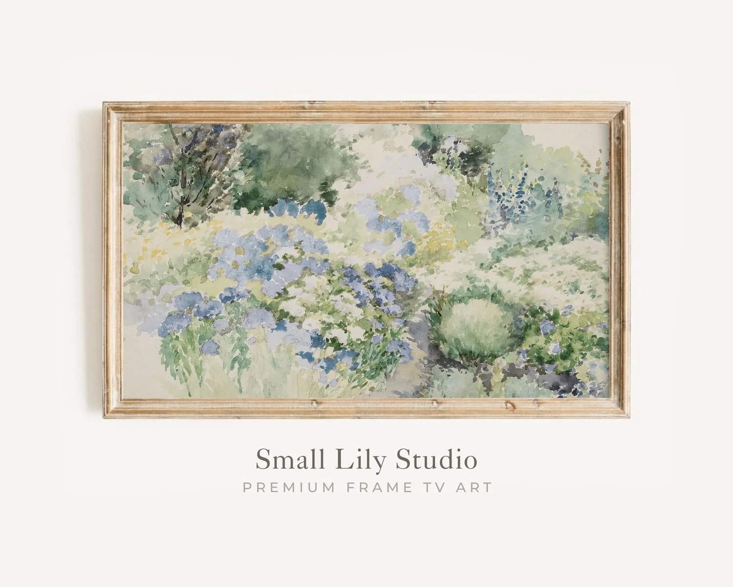 Blue Wildflowers TV art