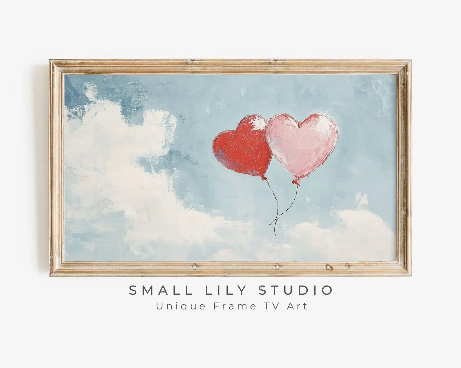 Heart-shaped Balloon Frame TV art