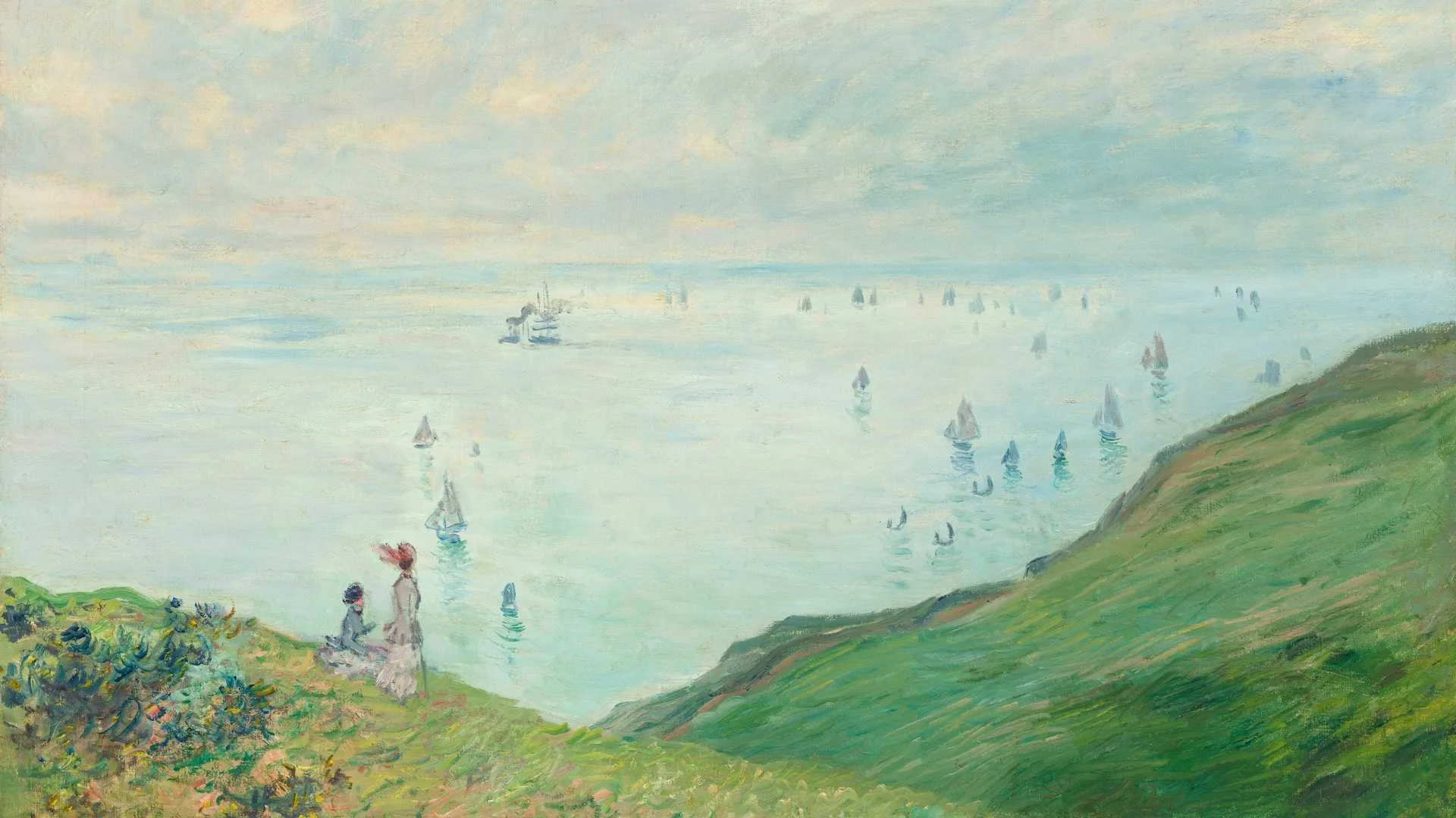 Cliffs at Pourville TV art