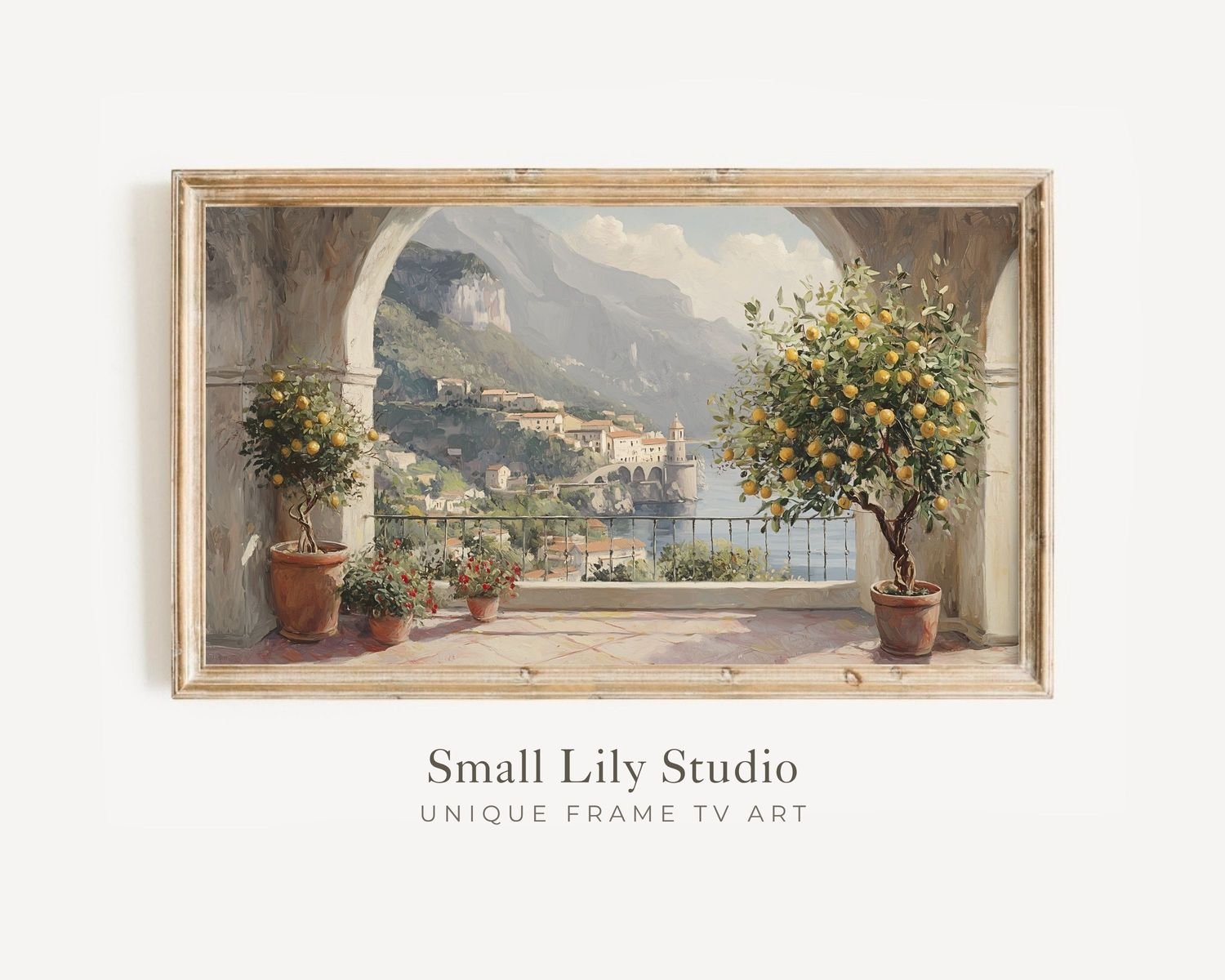 Amalfi Coast Lemon Tree TV art