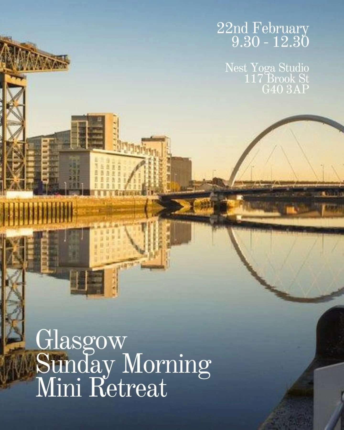 Let's catch up in Glasgow 🤍

Sunday 22nd February
9.30am

In the beautiful @nest.glasgow

Vinyasa | Yin | Meditation 

&pound;30pp

Tea &amp; snacks are included
 
Please email yogawithkeera@gmail.com to book 

Full details on yogawithkeera.com