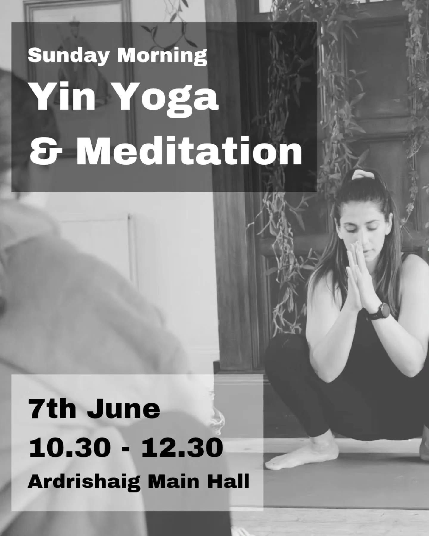 Wee date for the diary troops.

Come along and have start your Sunday right. The vibe is 💫🙏

Yin yoga 
Meditation 
The bestest bunch of folk

&pound;15pp, reduced cost spots always available.