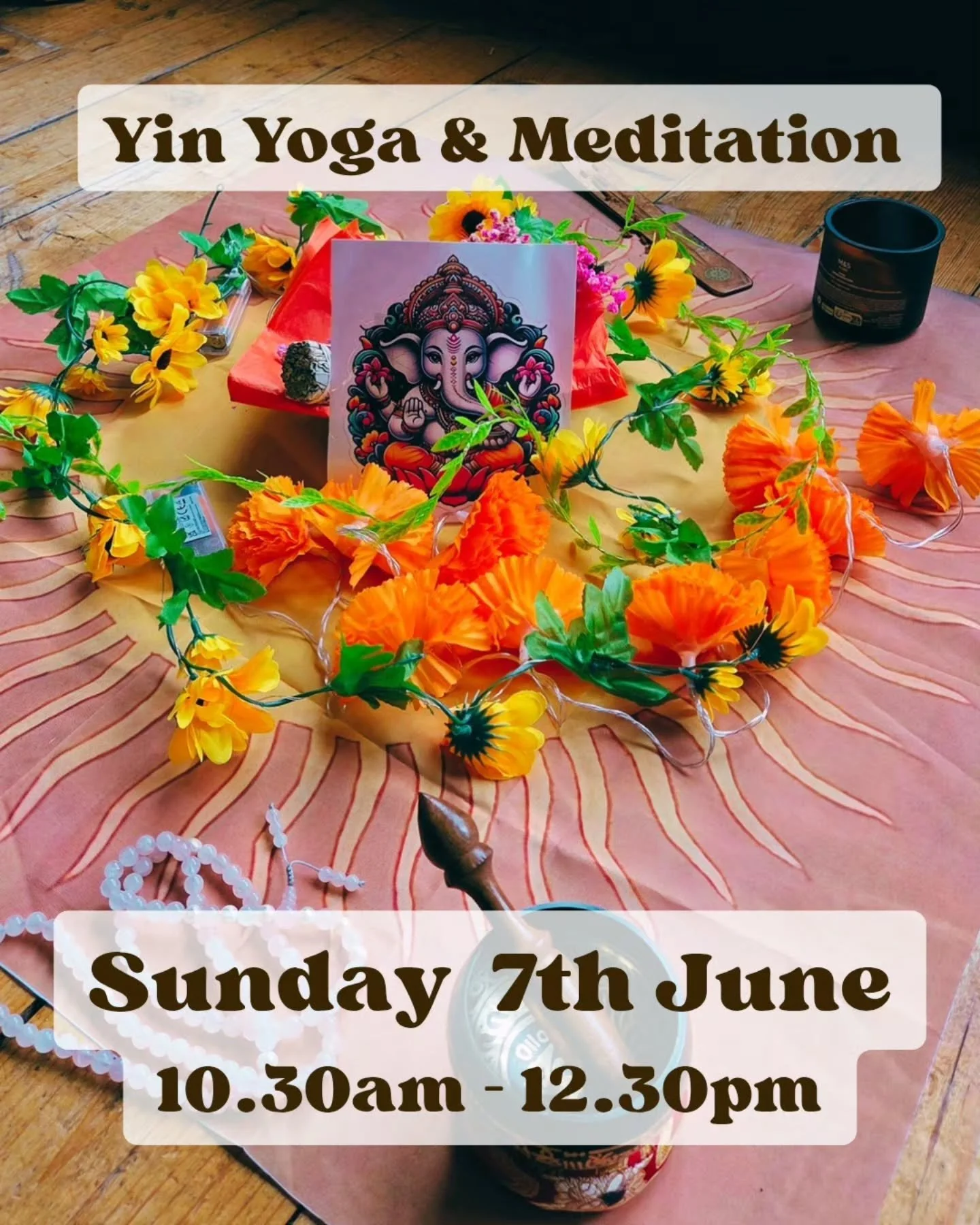 ARDRISHAIG main hall

Sunday the 7th June
From 10.30am

2 hours of Yin Yoga, meditation, mudras and pranayama (yoga breathwork)

Suitable for all, with lots of options and the bestest friendly folk 

&pound;15pp, concessions available as always