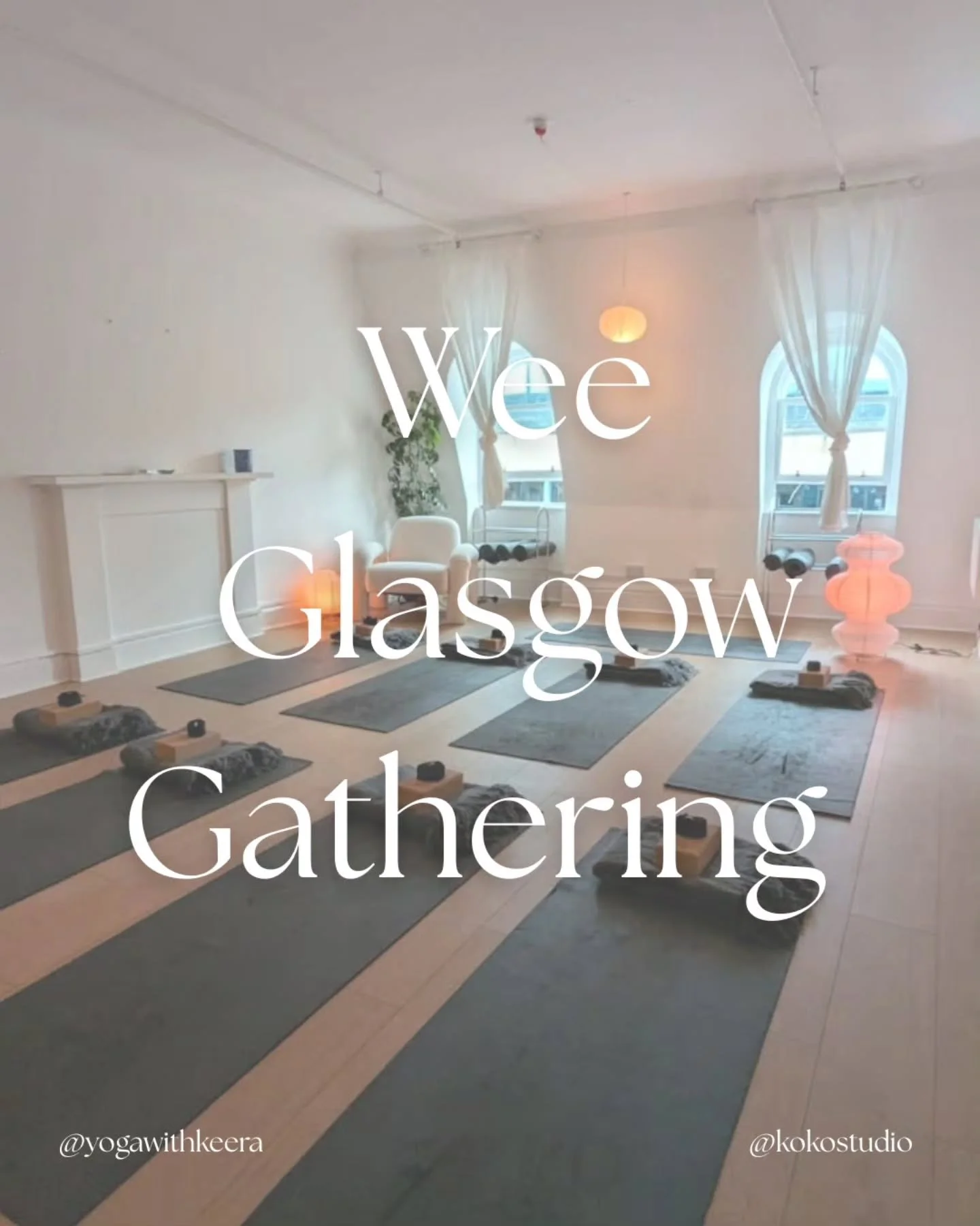 August in Glasgow

Saturday 22nd - Vinyasa flow
2pm -5pm

Sunday 23rd - Yin yoga
2pm -5pm

Koko Studio in the city centre is a small but inviting space. With space for 8 students only, booking is essential. 

These practices will be more personalised