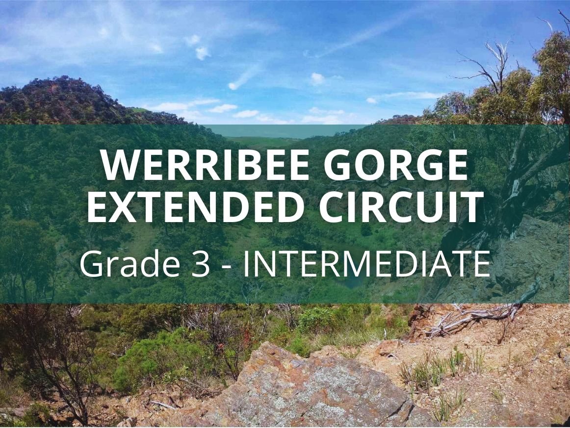 Viewpoint of Werribee Gorge day hike near Melbourne