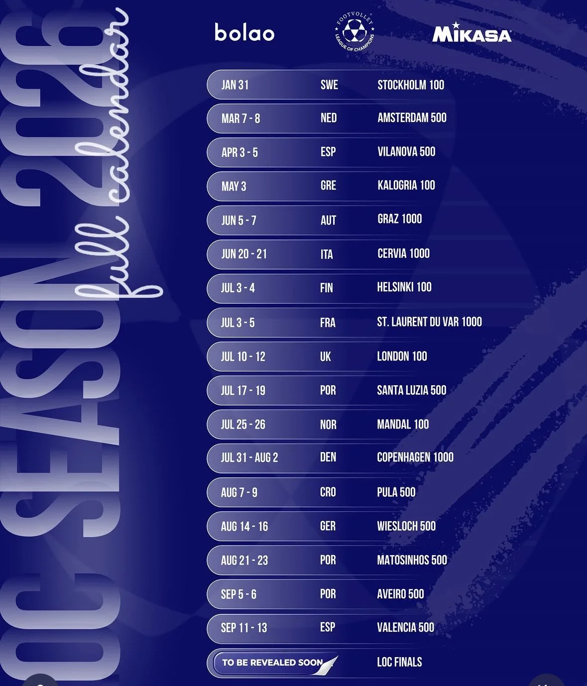 Full 2026 League of Champions Calendar Released – Biggest Season Ever 🌍🔥