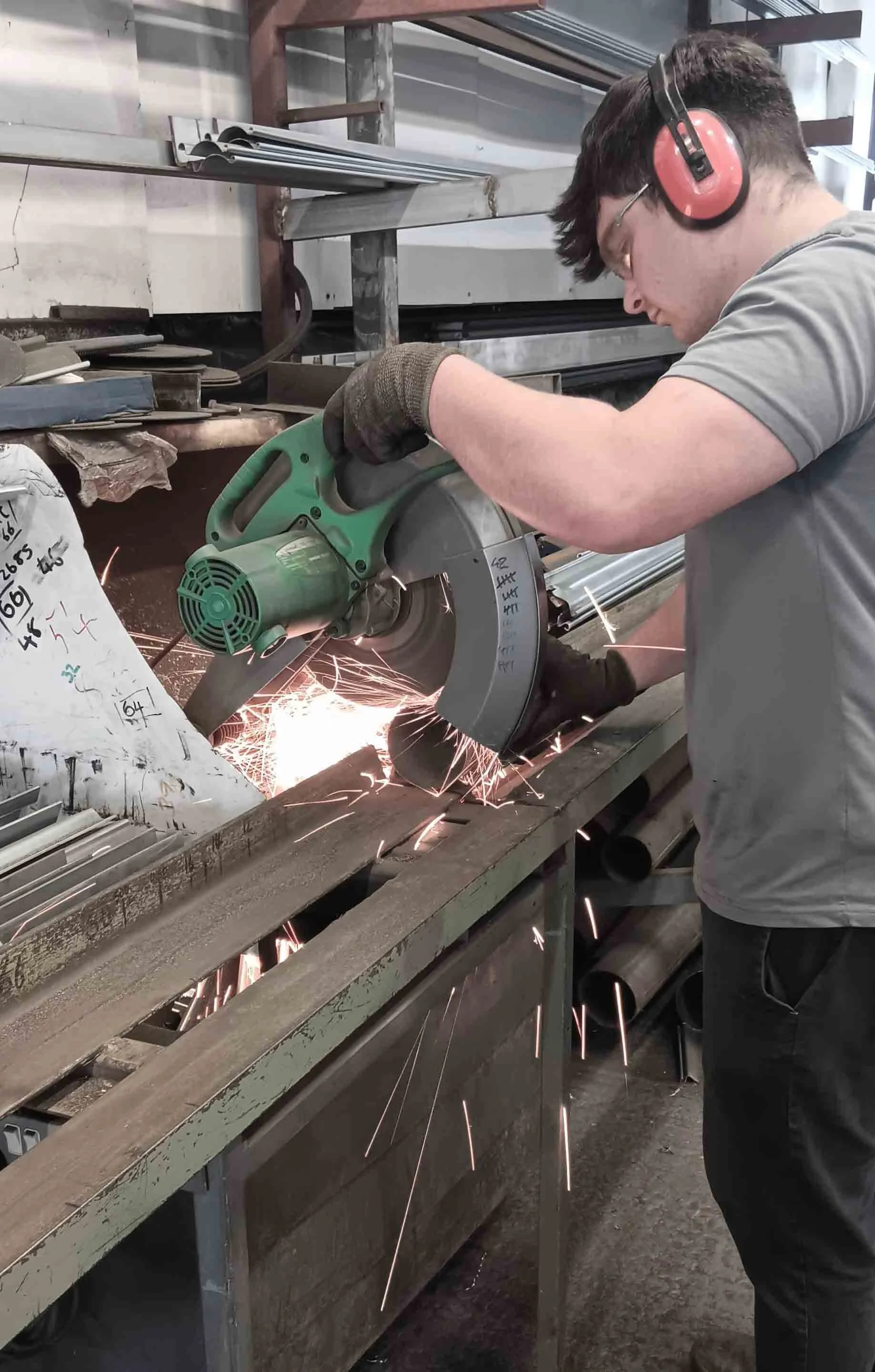 Cutting shutter to required length at the factory ready for installation