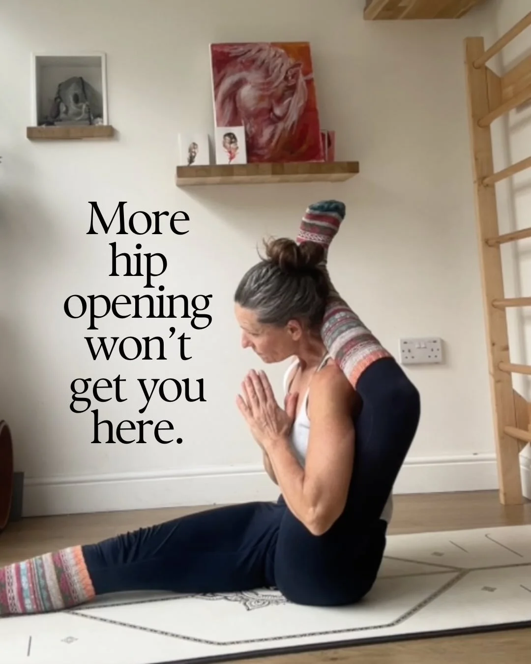 More hip opening isn&rsquo;t always the answer.

I tried that.

And my sacrum wasn&rsquo;t a fan.

What changed things wasn&rsquo;t doing more&hellip;
it was understanding how to work while I moved.

&mdash;

The energetics of a pose
https://www.insp