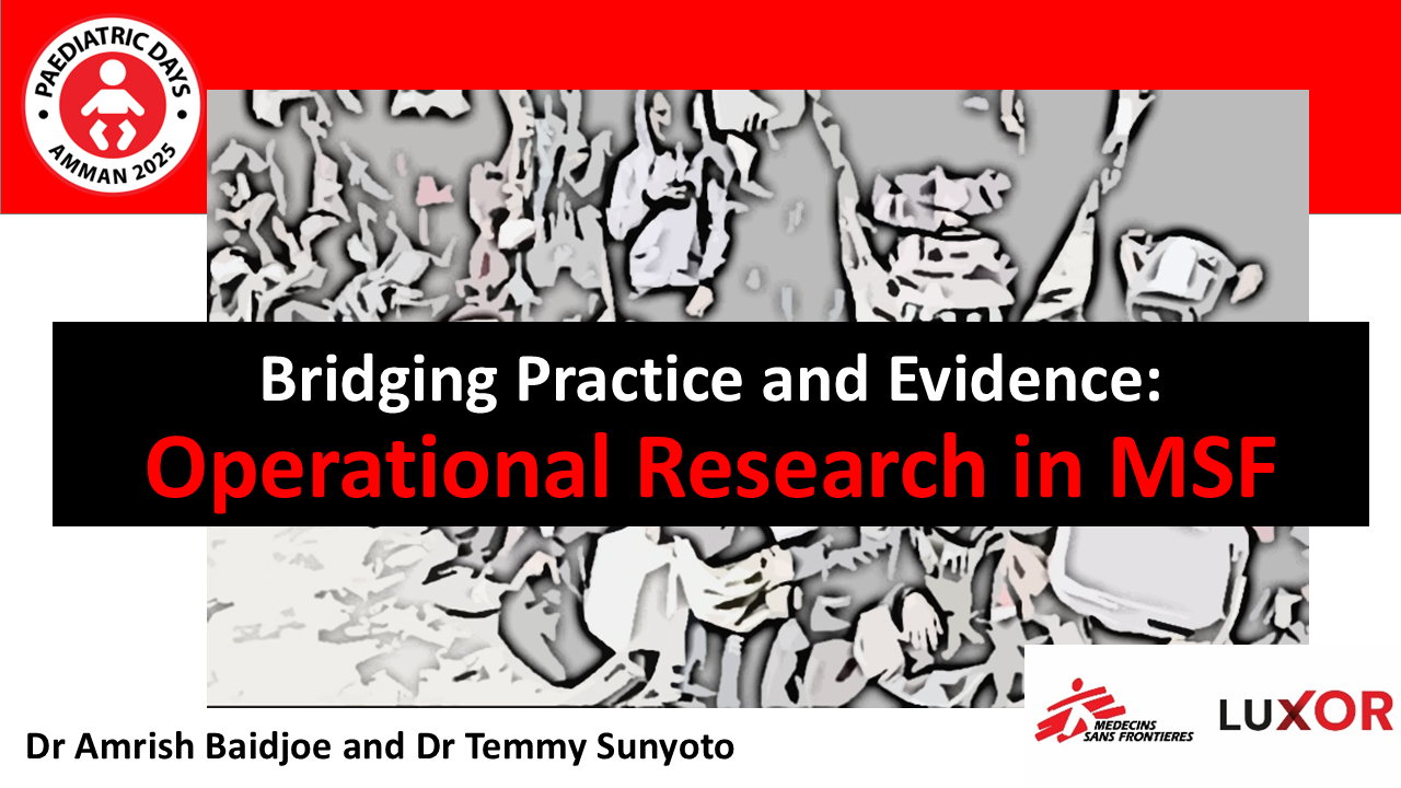 Bridging Practice and Evidence Operational Research in MSF