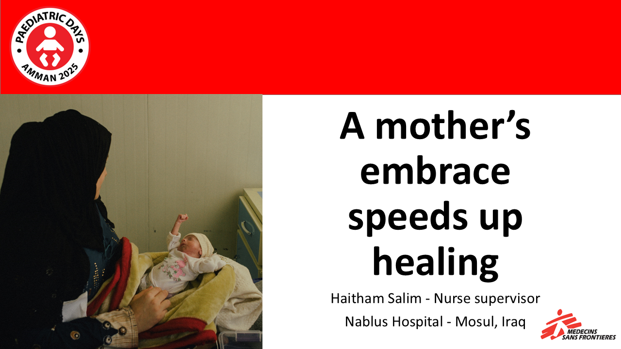A mother’s embrace speeds up healing