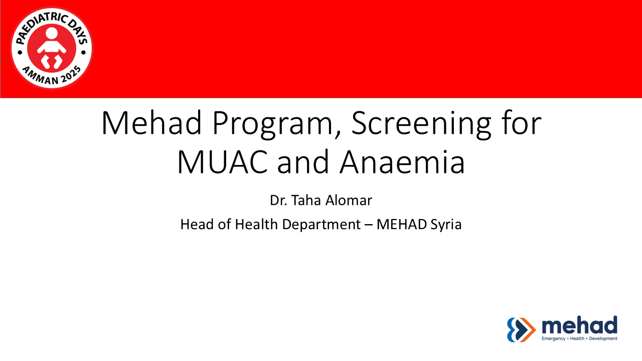 MEHAD Program, Screening for MUAC and Anaemia