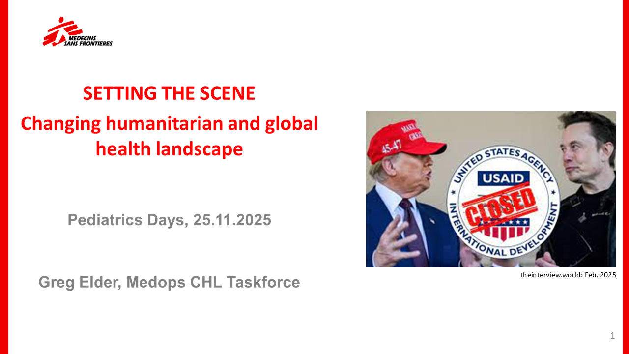 Setting the Scene: Changing Humanitarian and Global Health Landscape