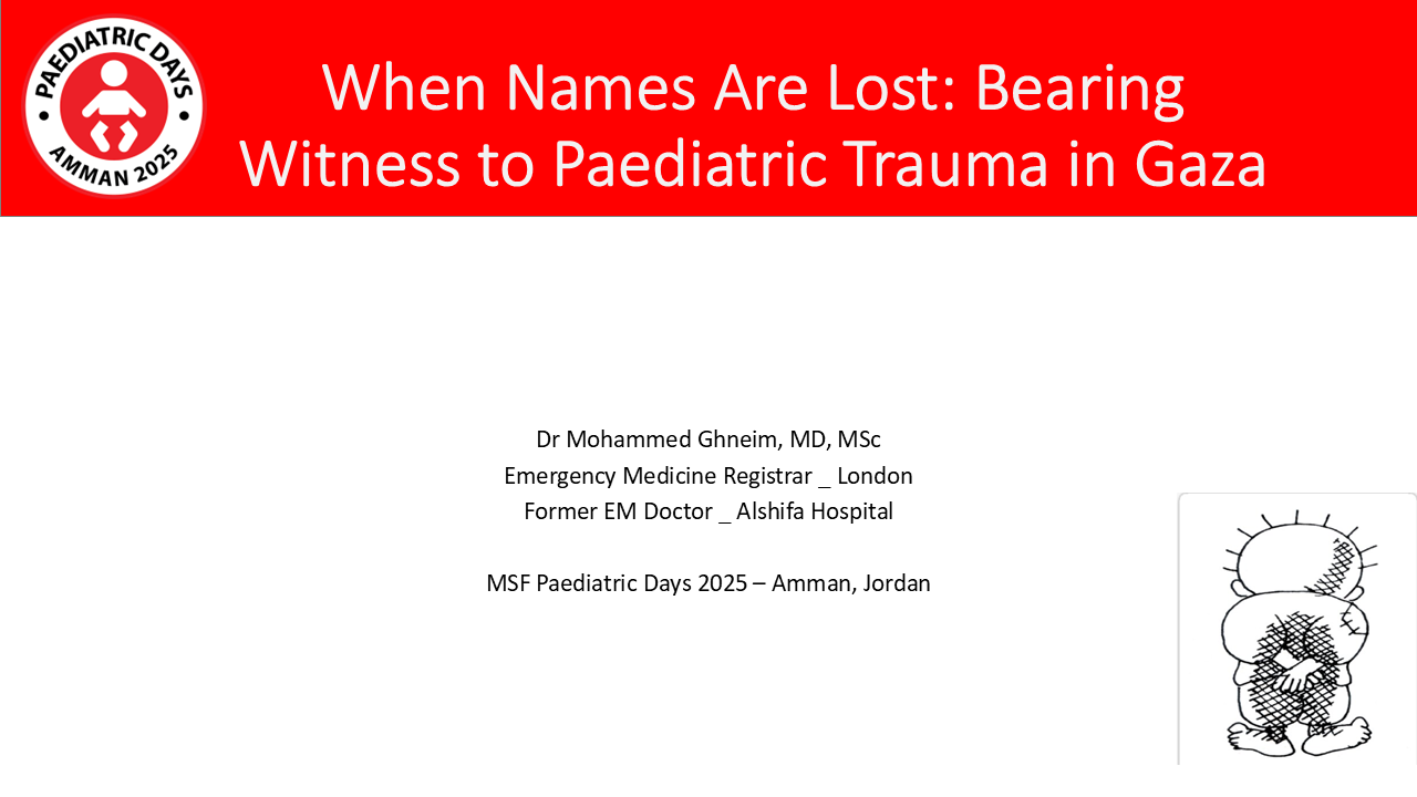 When names are lost: Bearing witness of paediatric trauma in Gaza