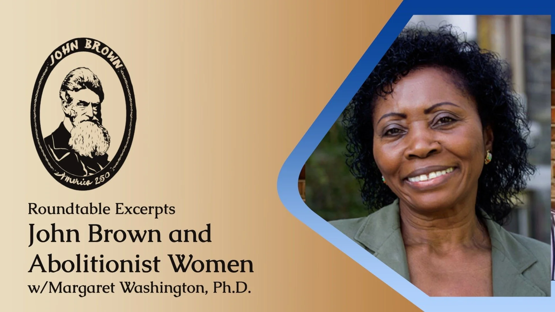 Margaret Washington on Black Abolitionist Women Friends of John Brown