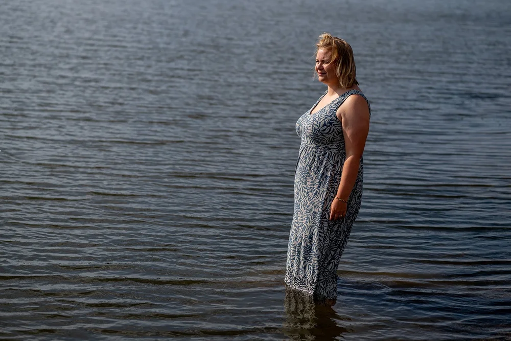 Sieneke in het water