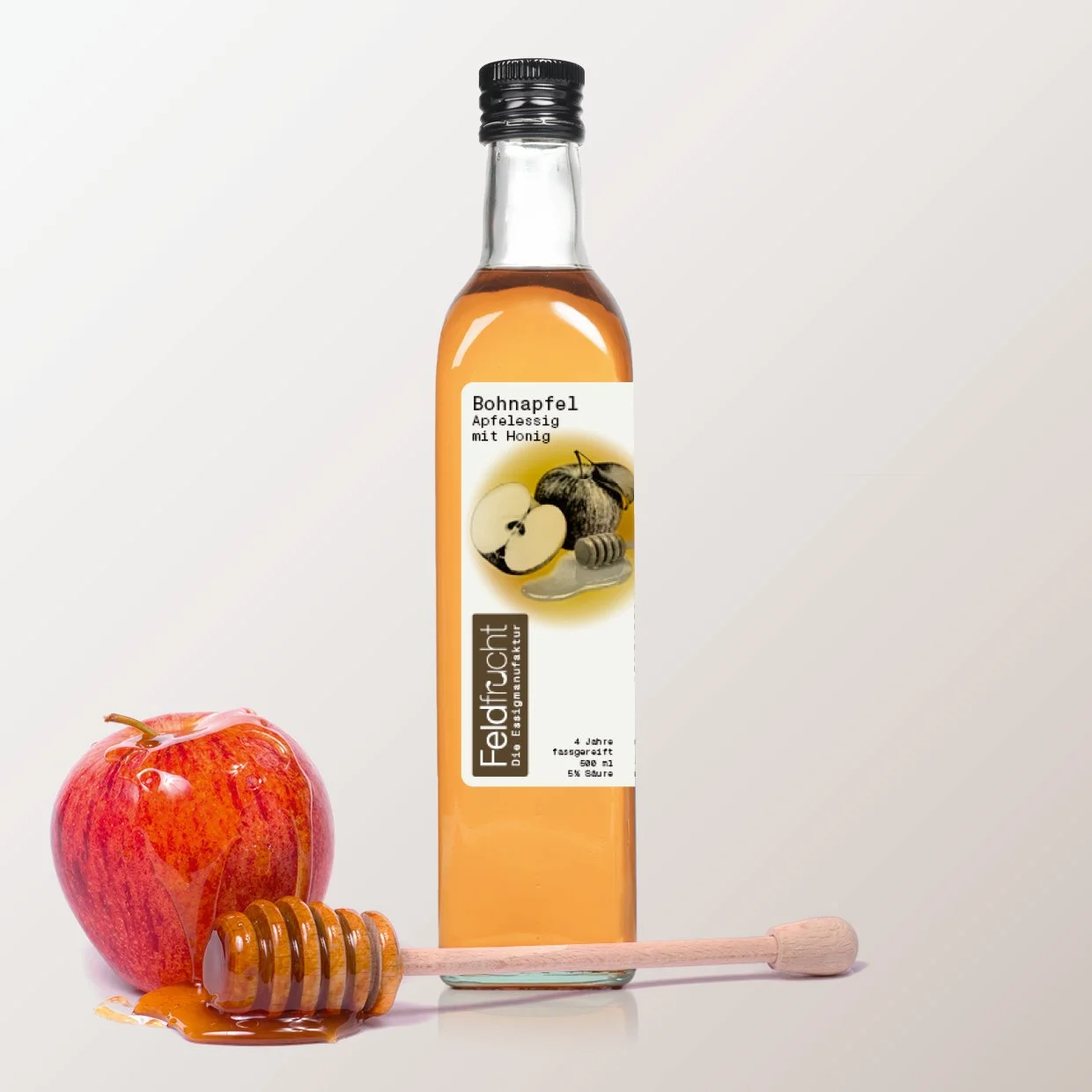 Bohnapfel Apfelessig mit Honig
