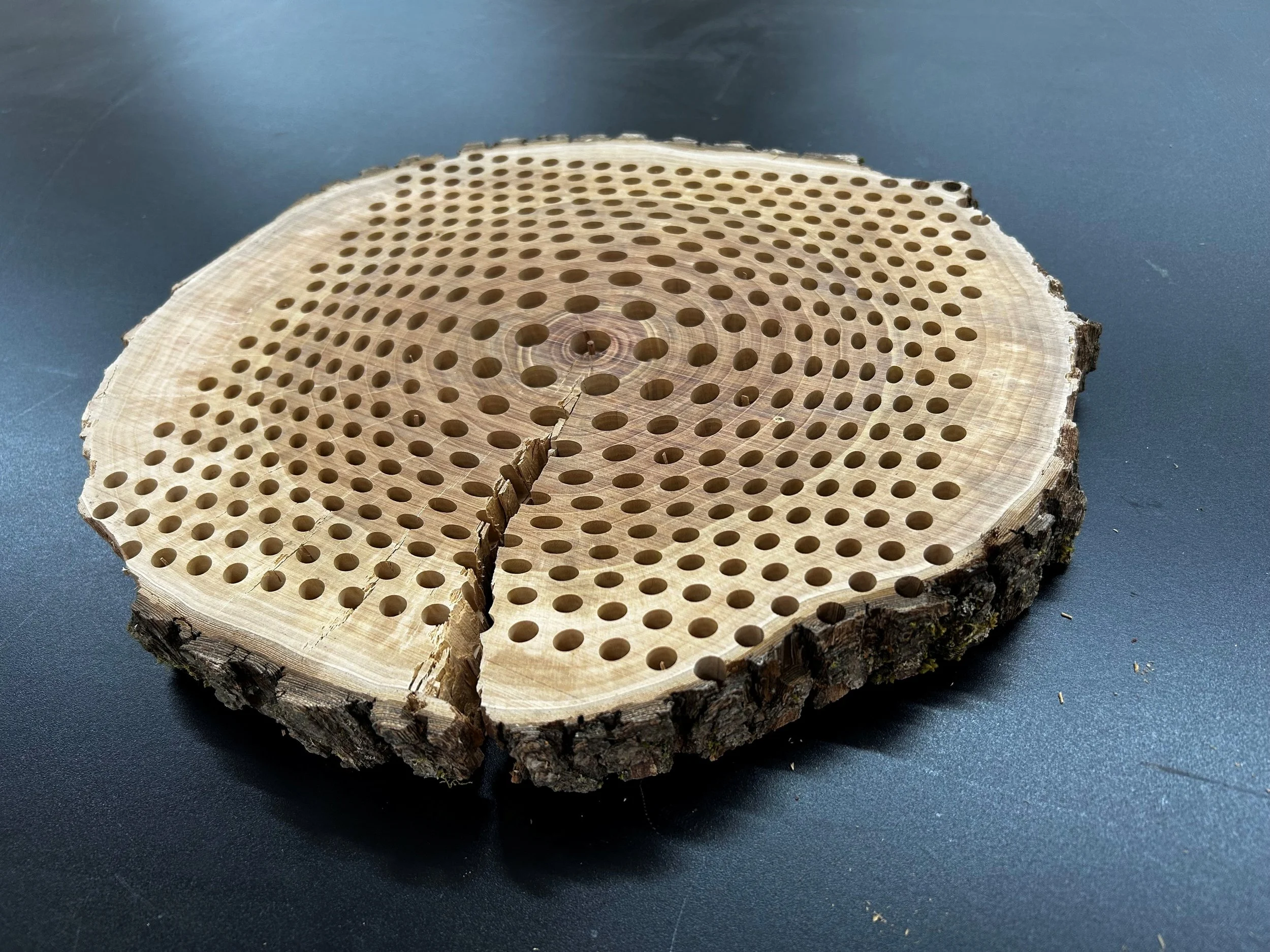Optical illusion wooden art